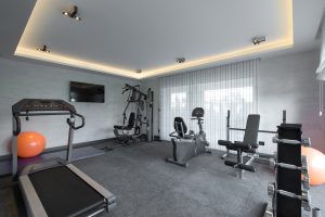 Home Gym With Work Out Equipment