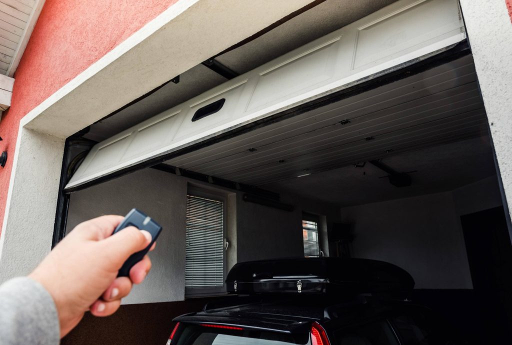 Automatic garage door closing